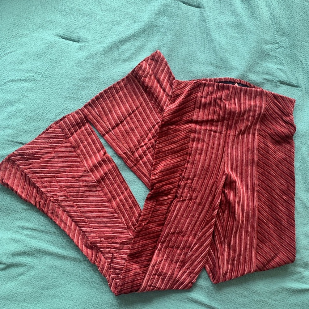 free people velvet flares🤎
